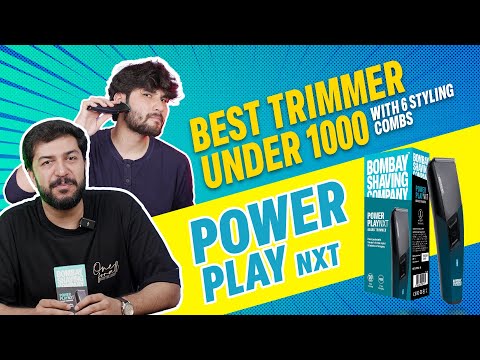 Bombay Shaving Company Power Play Nxt Beard Trimmer with 6 comb attachments, 90 Min Runtime (Green)