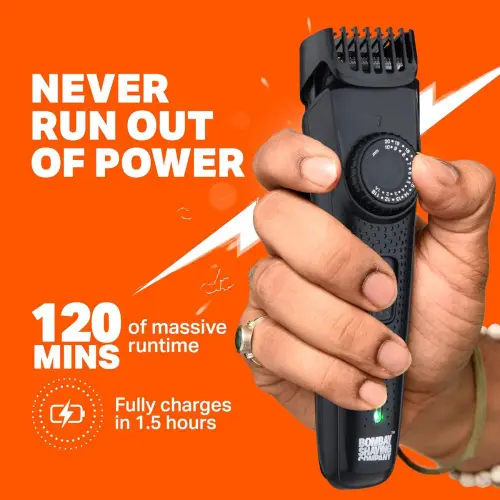 Bombay Shaving Company Power Styler Beard Trimmer with 38 Length Settings, 120 Min Runtime (Black) 5 Bombay Shaving Company Power Styler Beard Trimmer with 38 Length Settings, 120 Min Runtime (Black)