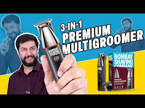 Bombay Shaving Company Premium Multi Grooming Trimmer with Multi Styling Rotary Comb, 90 Min Runtime (Silver)