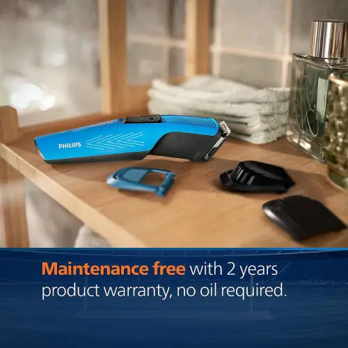 Philips Trimmer Co-designed by Virat with Skin Protect Comb, Dura Power Technology, Blue (BT1230/88) 11 Philips Trimmer Co-designed by Virat with Skin Protect Comb, Dura Power Technology, Blue (BT1230/88)