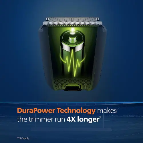 Philips Trimmer Co-designed by Virat with Skin Protect Comb, Dura Power Technology, Blue (BT1230/88) 5 Philips Trimmer Co-designed by Virat with Skin Protect Comb, Dura Power Technology, Blue (BT1230/88)