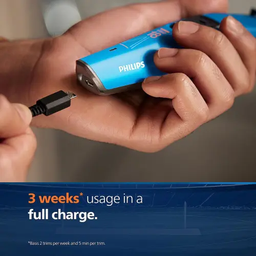 Philips Trimmer Co-designed by Virat with Skin Protect Comb, Dura Power Technology, Blue (BT1230/88) 7 Philips Trimmer Co-designed by Virat with Skin Protect Comb, Dura Power Technology, Blue (BT1230/88)