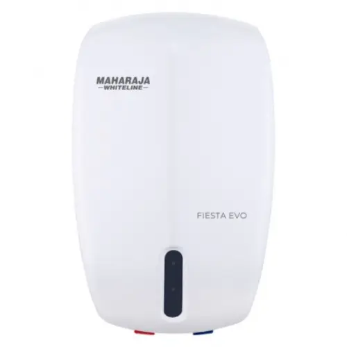 Maharaja Fiesta Evo 3 Liters Instant Water Heater with 6.5 Bar Pressure, High Grade Copper Element (White)