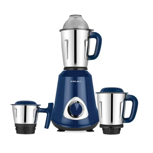 Bajaj Military Series Glamore 800W Mixer Grinder with 3 Stainless Steel Military Grade Jars (Royal Blue) 2 Bajaj Military Series Glamore 800W Mixer Grinder with 3 Stainless Steel Military Grade Jars (Royal Blue)