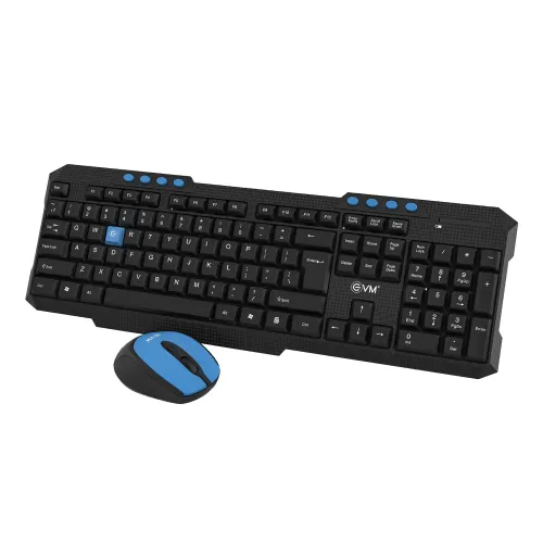EVM WLKM-036 Wireless Keyboard and Mouse Combo (Black)
