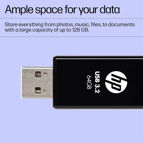 HP 712w 64GB USB 3.2 Flash Drive - Black (7Z375AA) 3 HP 712w 64GB USB 3.2 Flash Drive - Black (7Z375AA)