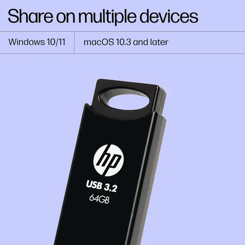 HP 712w 64GB USB 3.2 Flash Drive - Black (7Z375AA) 4 HP 712w 64GB USB 3.2 Flash Drive - Black (7Z375AA)