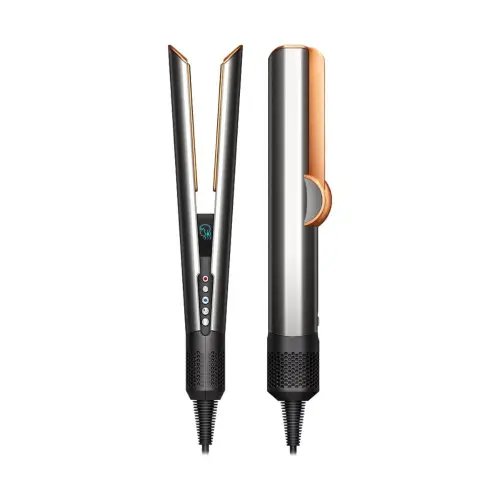 Dyson Airstrait Hair Straightener with No Heat Damage Technology, Bright Nickle & Bright Copper (408213-01)