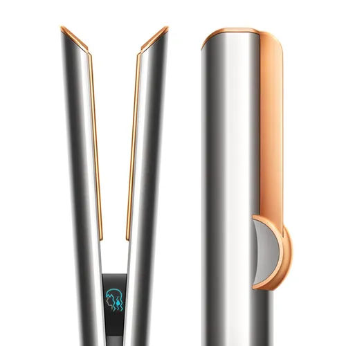 Dyson Airstrait Hair Straightener with No Heat Damage Technology, Bright Nickle & Bright Copper (408213-01)