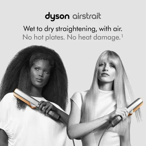 Dyson Airstrait Hair Straightener with No Heat Damage Technology, Bright Nickle & Bright Copper (408213-01) 5 Dyson Airstrait Hair Straightener with No Heat Damage Technology, Bright Nickle & Bright Copper (408213-01)