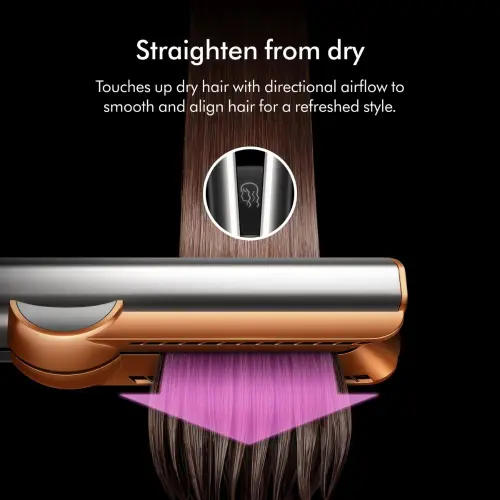 Dyson Airstrait Hair Straightener with No Heat Damage Technology, Bright Nickle & Bright Copper (408213-01) 6 Dyson Airstrait Hair Straightener with No Heat Damage Technology, Bright Nickle & Bright Copper (408213-01)