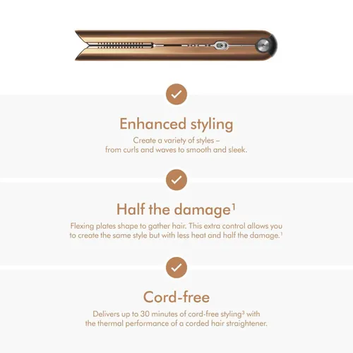 Dyson Corrale Hair Straightener with Intelligent Heat Control, Bright Copper & Bright Nickel (413114-01) 5 Dyson Corrale Hair Straightener with Intelligent Heat Control, Bright Copper & Bright Nickel (413114-01)