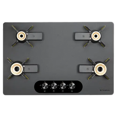 Faber Magiclift Hobtop with 4 Burners, Premium Knobs Controls, Flame Failure Device, Cast Iron Pan Support (Black) 15 Faber Magiclift Hobtop with 4 Burners, Premium Knobs Controls, Flame Failure Device, Cast Iron Pan Support (Black)