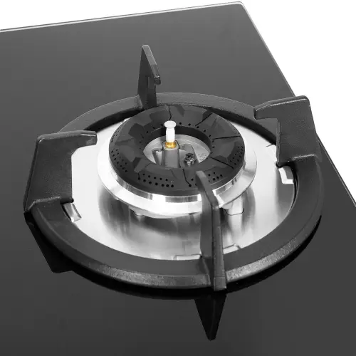 Faber Superia Hob with 4 Brass Burners, Toughened Black Glass, Black Enameled Pan Support (Black) 11 Faber Superia Hob with 4 Brass Burners, Toughened Black Glass, Black Enameled Pan Support (Black)