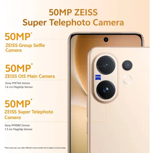 vivo V60 5G (8GB RAM, 256GB Storage) | Snapdragon 7 Gen 4 | 6500mAh Battery | IP68 & IP69 Rating | Auspicious Gold 2 vivo V60 5G (8GB RAM, 256GB Storage) | Snapdragon 7 Gen 4 | 6500mAh Battery | IP68 & IP69 Rating | Auspicious Gold