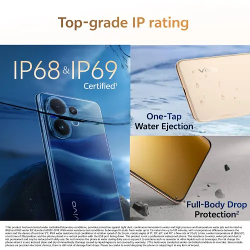 vivo V60 5G (8GB RAM, 256GB Storage) | Snapdragon 7 Gen 4 | 6500mAh Battery | IP68 & IP69 Rating | Auspicious Gold 6 vivo V60 5G (8GB RAM, 256GB Storage) | Snapdragon 7 Gen 4 | 6500mAh Battery | IP68 & IP69 Rating | Auspicious Gold