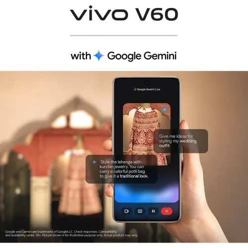 vivo V60 5G (8GB RAM, 256GB Storage) | Snapdragon 7 Gen 4 | 6500mAh Battery | IP68 & IP69 Rating | Auspicious Gold 9 vivo V60 5G (8GB RAM, 256GB Storage) | Snapdragon 7 Gen 4 | 6500mAh Battery | IP68 & IP69 Rating | Auspicious Gold