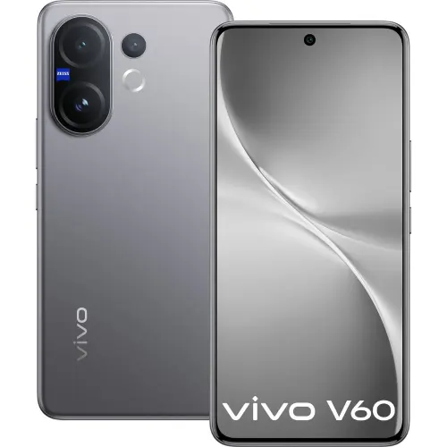 vivo V60 5G (8GB RAM, 256GB Storage) | Snapdragon 7 Gen 4 | 6500mAh Battery | IP68 & IP69 Rating | Mist Gray