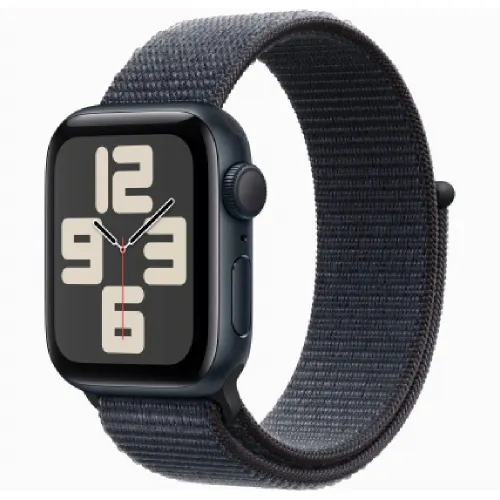 Apple Watch SE GPS 44mm Midnight Aluminium Case with Ink Sport Loop