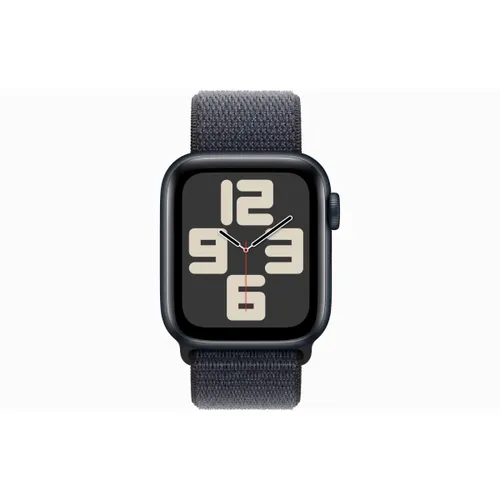 Apple Watch SE GPS 44mm Midnight Aluminium Case with Ink Sport Loop