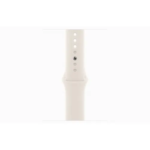 Apple Watch SE GPS 44mm Starlight Aluminium Case with Starlight Sport Band - ML (Strap fits 160â?10mm wrists)