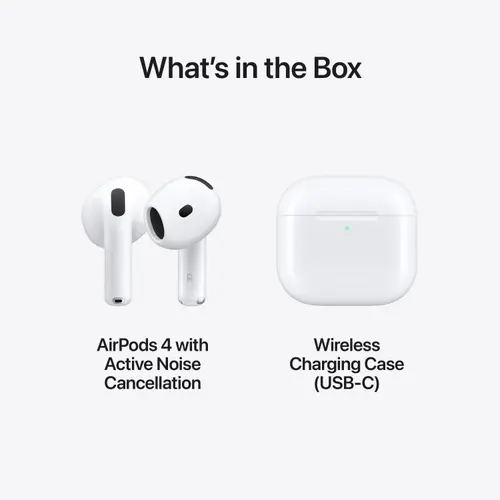Apple AirPods 4 with Active Noise Cancellation | Charging Case (USB-C) with speaker 18 Apple AirPods 4 with Active Noise Cancellation | Charging Case (USB-C) with speaker