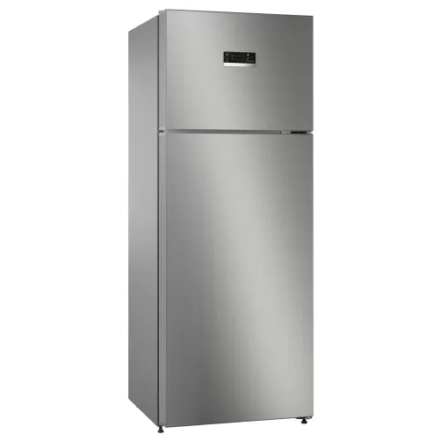 Bosch 334 Litres 2 Star Frost Free Double Door Refrigerator with VitaFresh System | Multi Airflow | Ice Box (CTC35S02NI, Shiney Silver)