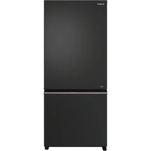 Panasonic 401 L Double Door Bottom Mount Refrigerator with 2 Star, Prime Convertible AI Econavi, 6-Stage Smart Inverter (NR-BK468BQKN, Diamond Black)
