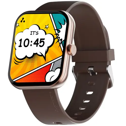 Ambrane Wise EON Max Smart Watch with 2.01 inch Lucid Display, Bluetooth Calling, AI & 100+ Watch Faces, 100+ Sports Modes (Burgundy)