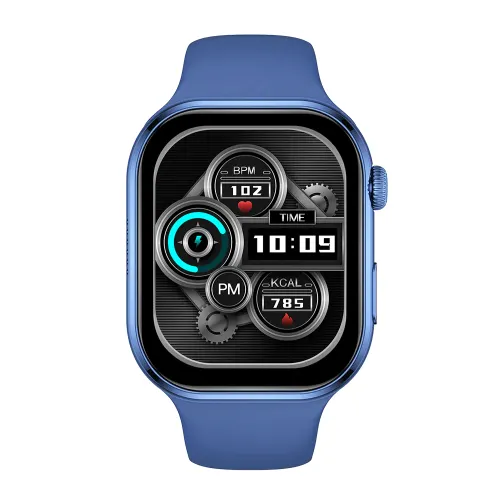Fire-Boltt Brillia Smartwatch with 2.02 inch Always-on AMOLED display, Bluetooth Calling, 120 Sports Mode, (Blue)