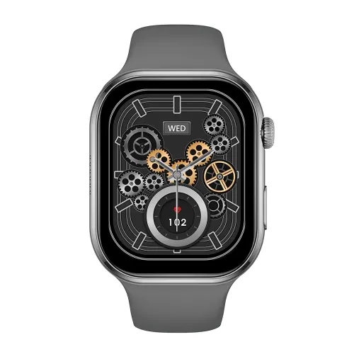 Fire-Boltt Brillia Smartwatch with 2.02 inch Always-on AMOLED display, Bluetooth Calling, 120 Sports Mode, (Dark Grey)