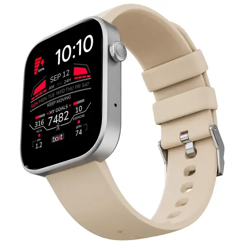 Boat Smart Watch Storm Call 3 with Turn-by-Turn Navigation, 1.83â?HD Display, Bluetooth Calling, Crest+ OS, (Salmon Peach)