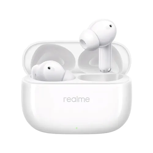 realme Buds T310 TWS Earbuds with 12.4mm Dynamic Bass Driver, Upto 40 Hours Playback, 46dB Hybrid Noise Cancellation (Agile White)