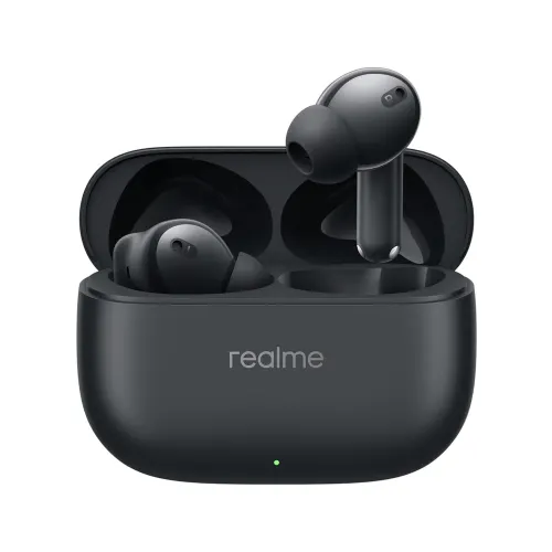 realme Buds T310 TWS Earbuds with 12.4mm Dynamic Bass Driver, Upto 40 Hours Playback, 46dB Hybrid Noise Cancellation (Vibrant Black)