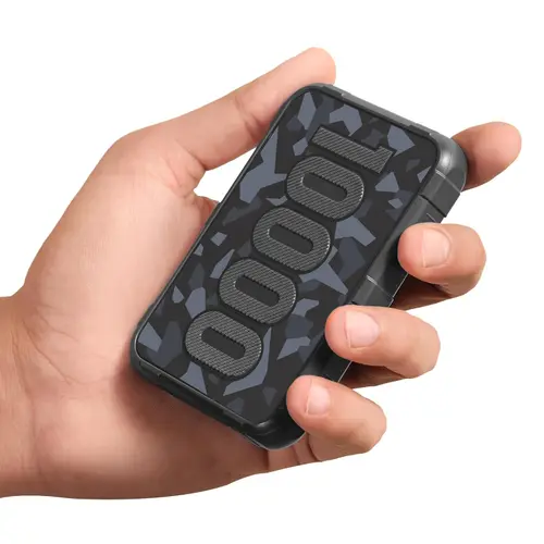 Ambrane Force 10K | 10000mAh Power Bank | 22.5W Fast Charging | PD & QC | USB & Type-C Output | Rugged, Slim & Travel-Friendly (Black)