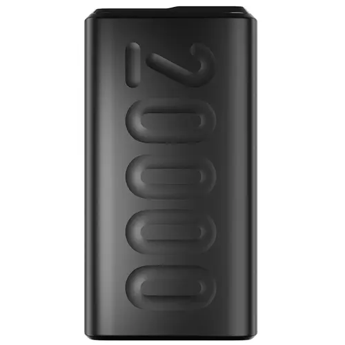 Ambrane Stylo 20000 mAh Fast Charging Powerbank With Triple Output, Stylish Design (Black)