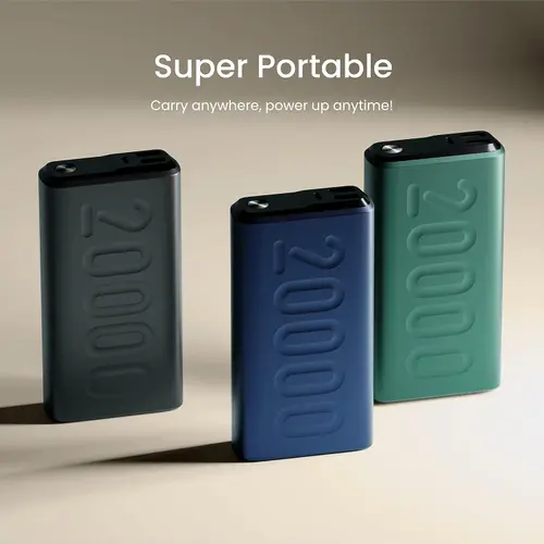 Ambrane Stylo 20000 mAh Fast Charging Powerbank With Triple Output, Stylish Design (Black) 8 Ambrane Stylo 20000 mAh Fast Charging Powerbank With Triple Output, Stylish Design (Black)