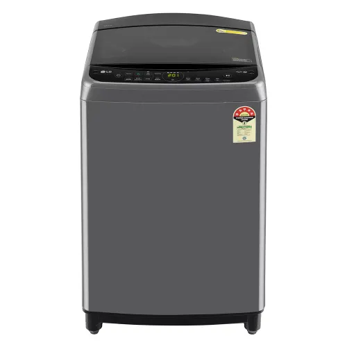 LG 10 Kg Automatic Top Load Washing Machine with AI Direct Drive | Turbodrum | Tub & Pulsator Scrub Spin | Child Lock (THD10NPM, Middle Black)