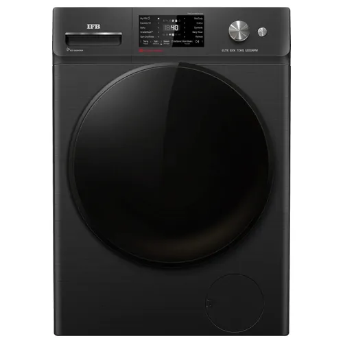 IFB 7 Kg Automatic Front Load Washing Machine with AI Technology | 1200 RPM Speed | Wi-Fi/Voice Enabled | Power Steam (Elite BXN 7012HK, Black)