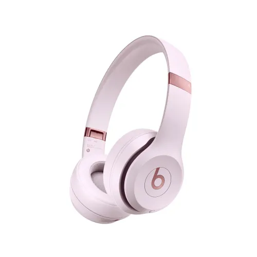 Beats Solo 4 Wireless Bluetooth Headphones With Up to 50H of Battery Life, Mic, 3.5mm audio cable, Apple & Android Compatible, Cloud Pink