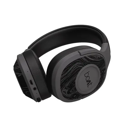boAt Rockerz 550 Bluetooth Headphone with 50mm Dynamic Drivers, 500mAh Battery, 20 Hours Playback, Active Voice Assistant (Black)