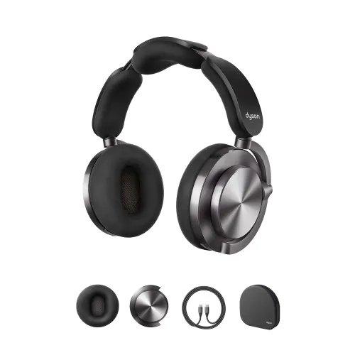 Dyson OnTracâ?Headphones with Noise Cancellation, Up to 55 hours Battery Life, MyDysonâ?app (CNC Black Nickel)