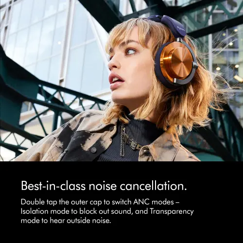 Dyson OnTracâ?Headphones with Noise Cancellation, Up to 55 hours Battery Life, MyDysonâ?app (CNC Copper) 3 Dyson OnTracâ?Headphones with Noise Cancellation, Up to 55 hours Battery Life, MyDysonâ?app (CNC Copper)