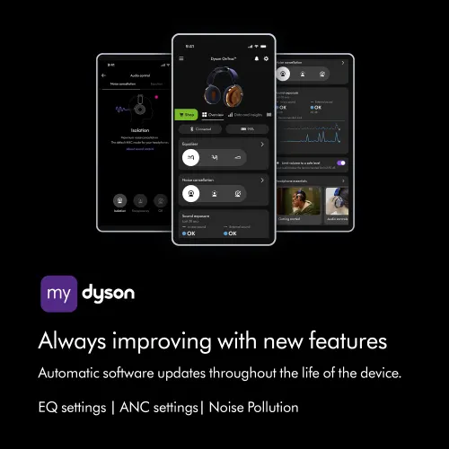 Dyson OnTracâ?Headphones with Noise Cancellation, Up to 55 hours Battery Life, MyDysonâ?app (CNC Copper) 8 Dyson OnTracâ?Headphones with Noise Cancellation, Up to 55 hours Battery Life, MyDysonâ?app (CNC Copper)