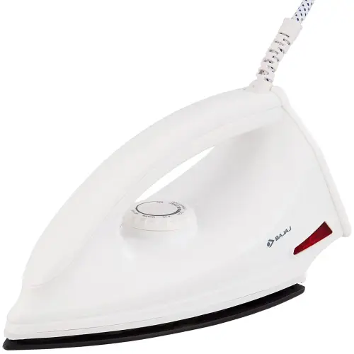 Bajaj Dry Iron Majesty with Temperature Control Knob, Non-Stick Sole Plates, 1000 Watts, Automatic Shut Off, German Coating Technology (DX6)