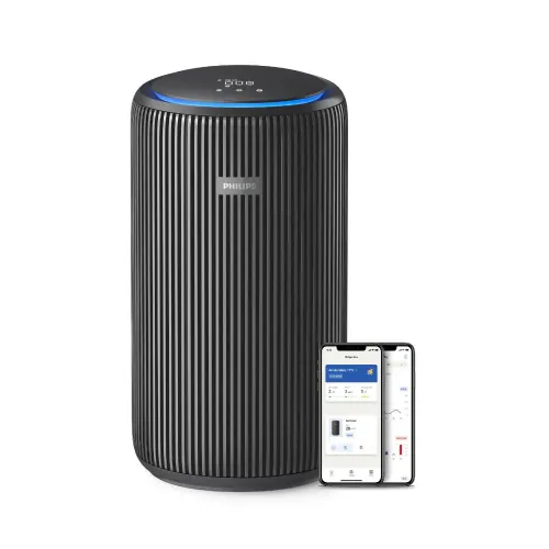 Philips Smart Air Purifier with HEPA, Active Carbon, Prefilter | Covers up to 600 sqft | Smart control with Air+ app (AC3221/63, Dark Slate)