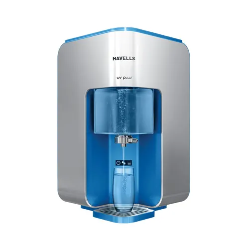 Havells UV Plus Water Purifier with 5 Stage Purification, 7L Tank, Suitable for Municipal Water (White & Blue)