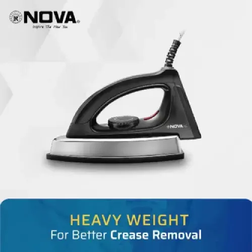 Nova Plus Dry Iron 1100 Watts (Ni 100, Black)