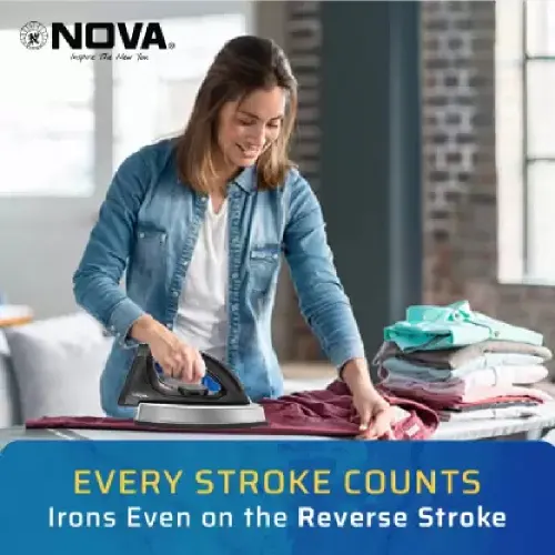 Nova Plus Dry Iron 1100 Watts (Ni 100, Black)