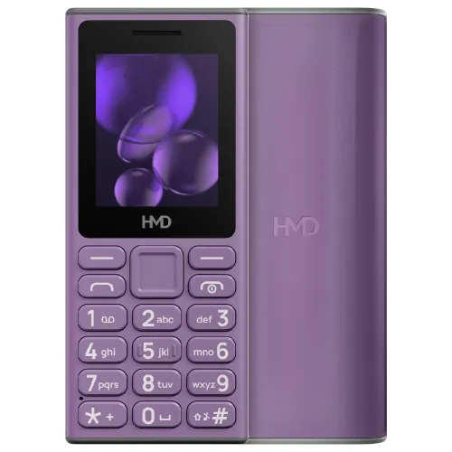 HMD 105 UPI enabled Keypad Phone | Auto call recording (Purple)